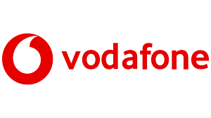 Vodafone written in red on white background