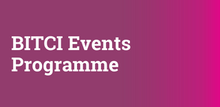 Purple box with text saying BITCI Events Programme